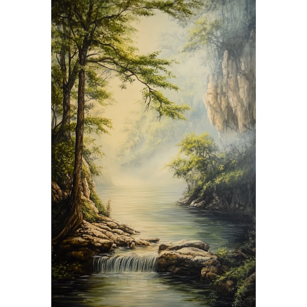 River Scenery Canvas