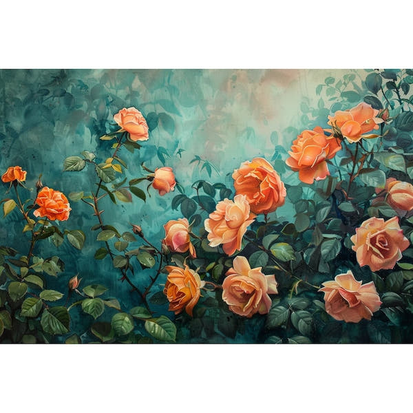 Rose Bushes Canvas