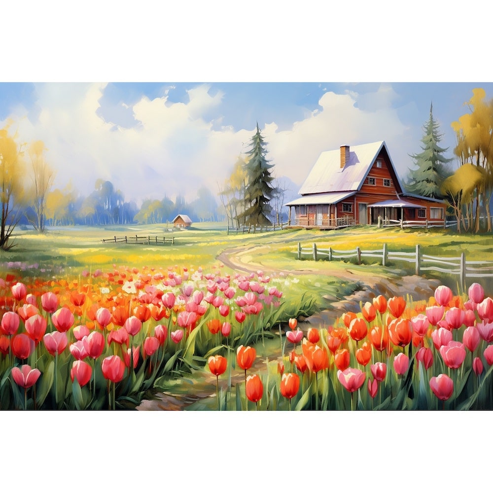 Tulip Farm canvas