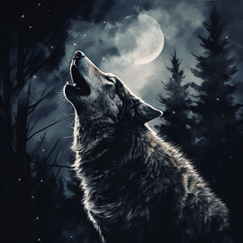 Wolf Moon Canvas