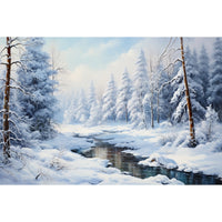 Thumbnail for Winter Scenery Acrylic Canvas