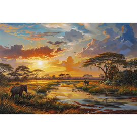 Safari Landscape Canvas