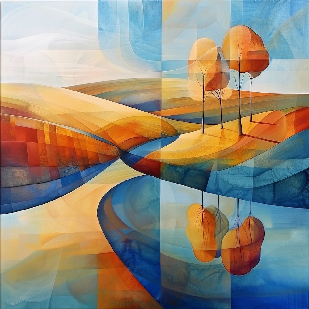 Contemporary Art Landscape Canvas