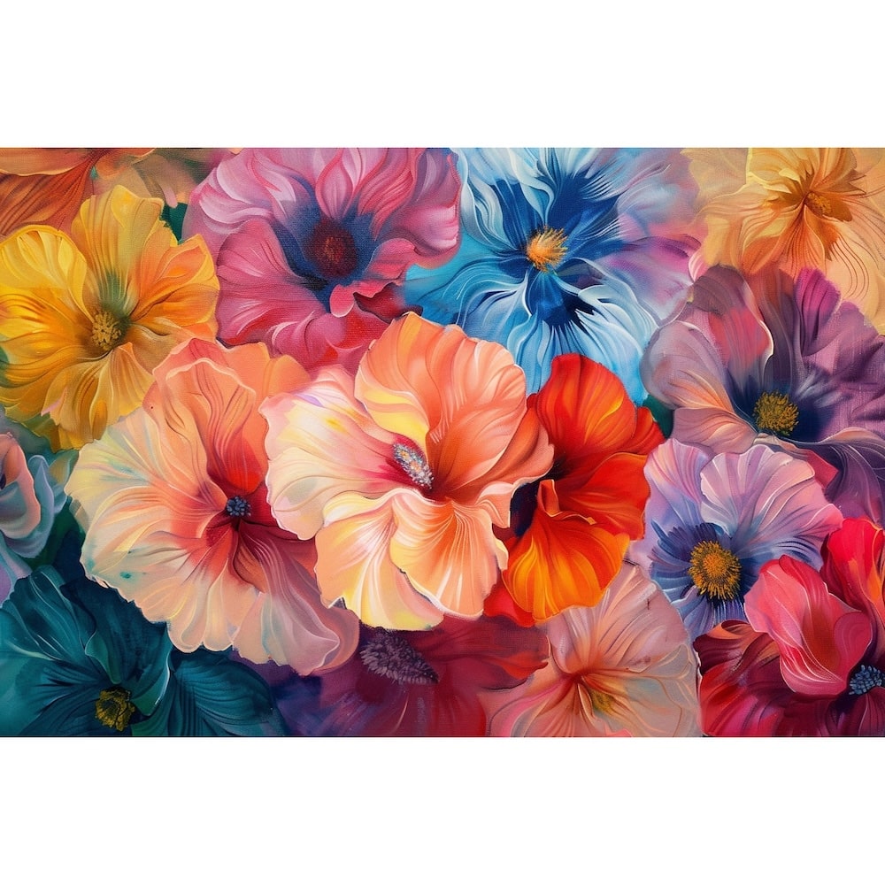 Colorful Flowers Canvas