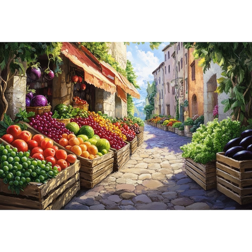 Fruit Stand Canvas