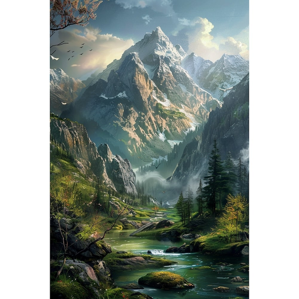 Landscape Nature Painting Canvas