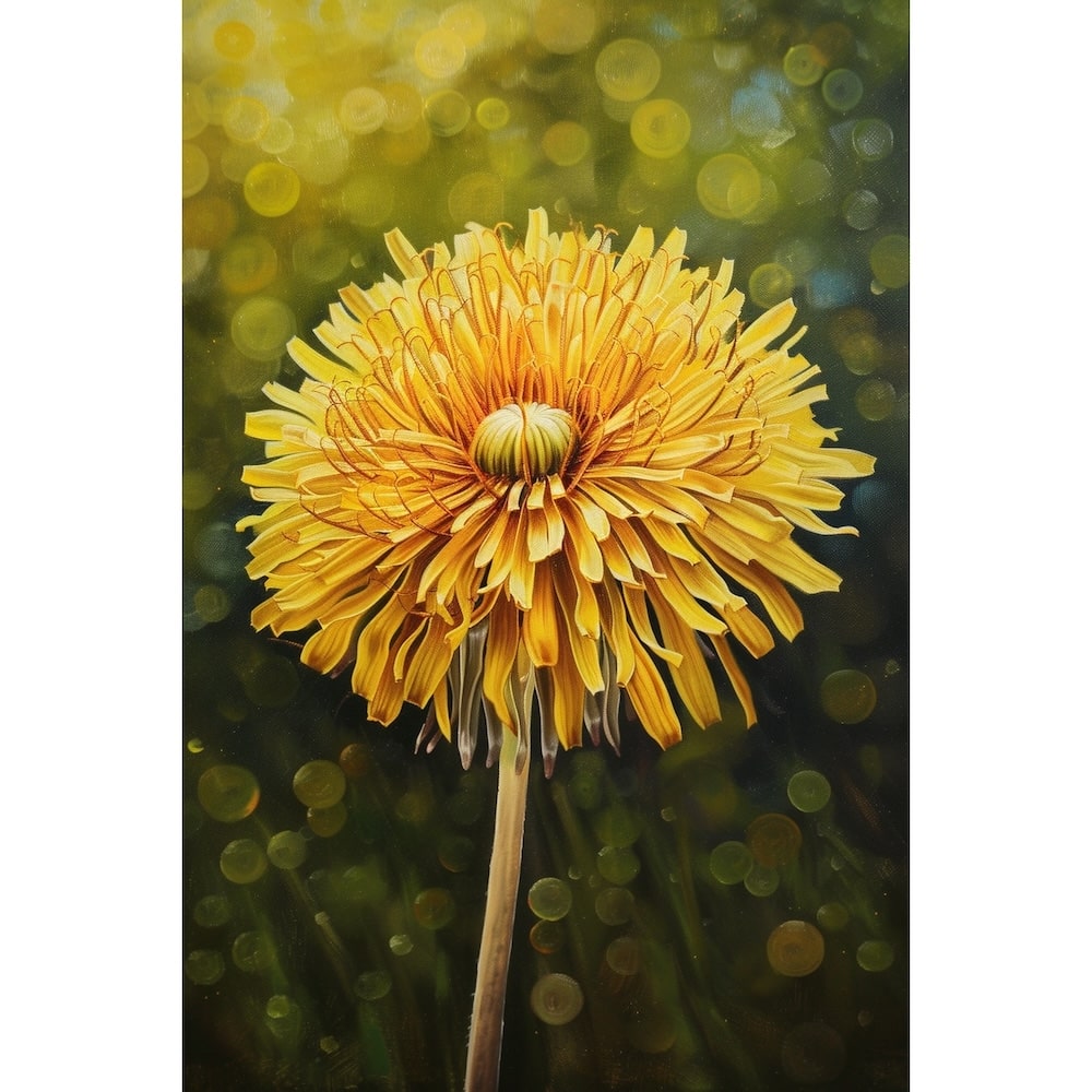 Yellow Flower Painting Wall Art