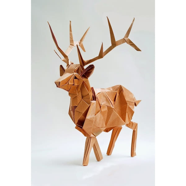 Abstract Deer Canvas