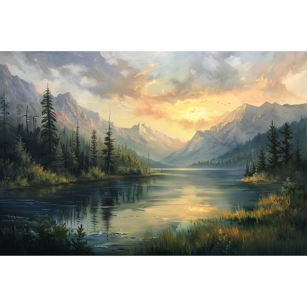 Antique Landscape Canvas