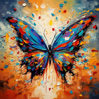 Thumbnail for Butterfly Abstract Oil Canvas