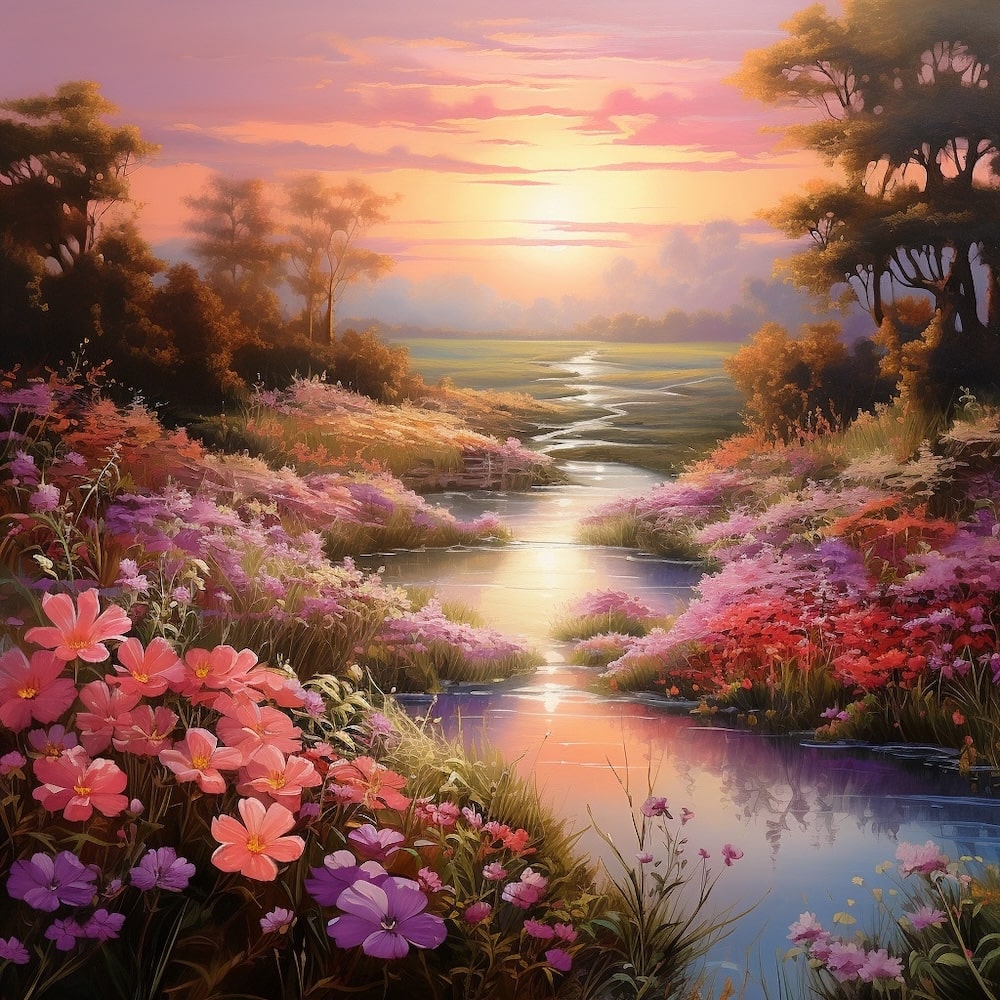 Idyllic Landscape Canvas