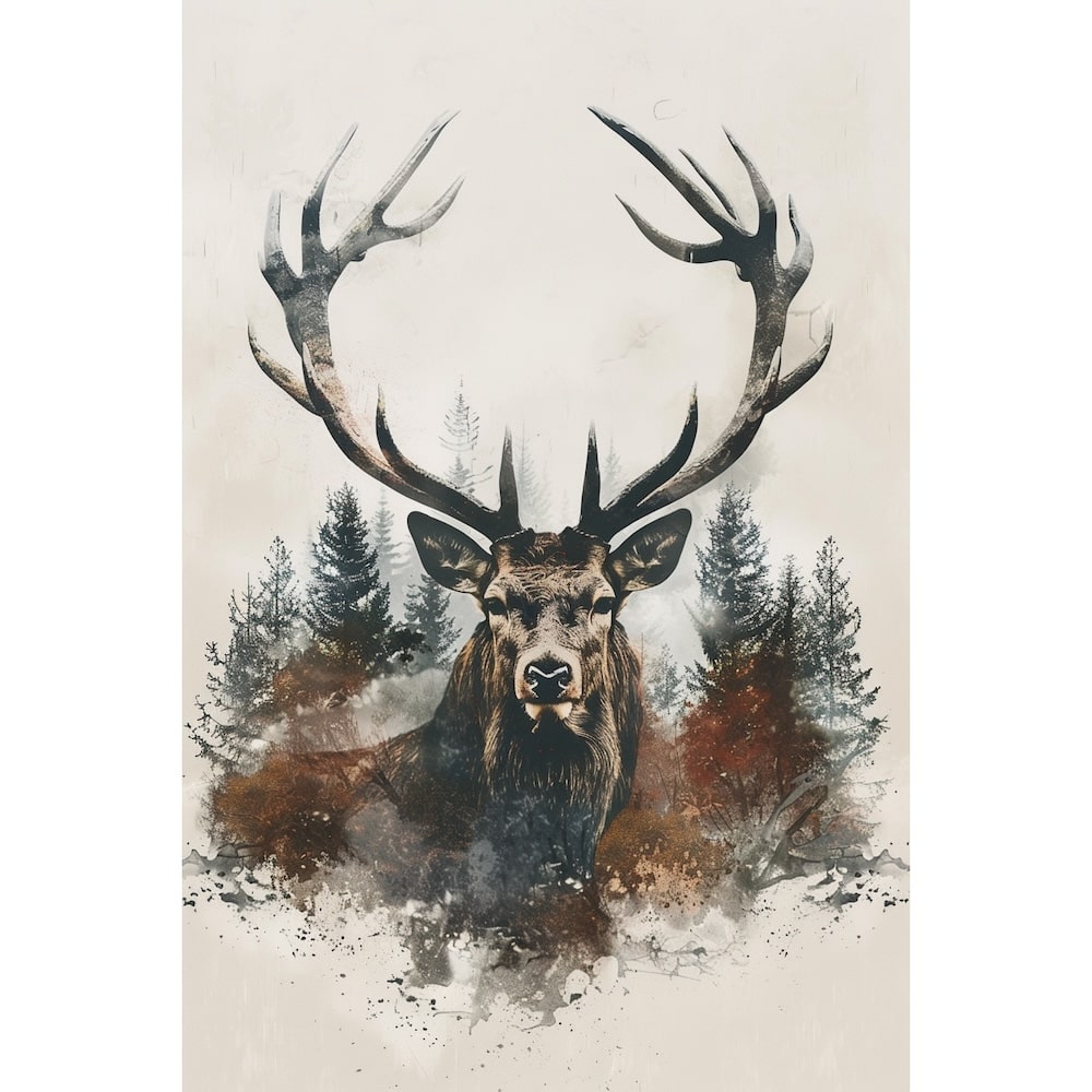 Deer Drawing Canvas