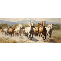 Thumbnail for Running Horses Painting Wall Art