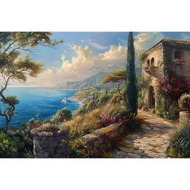 Antique Landscape Oil Canvas