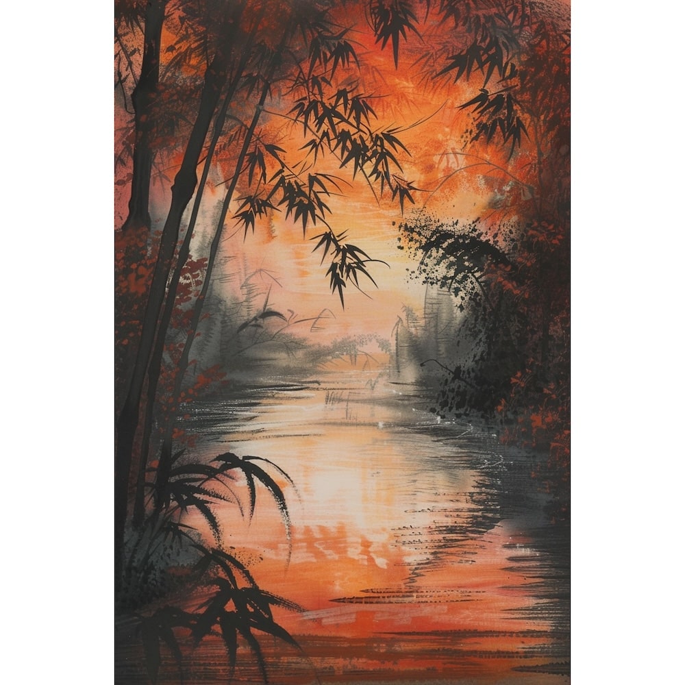 Feng Shui Bamboo Canvas