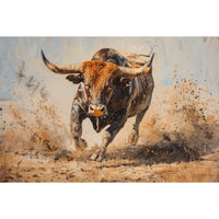 Thumbnail for Bull Painting Canvas