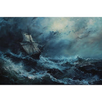 Thumbnail for Ship in Stormy Sea Canvas