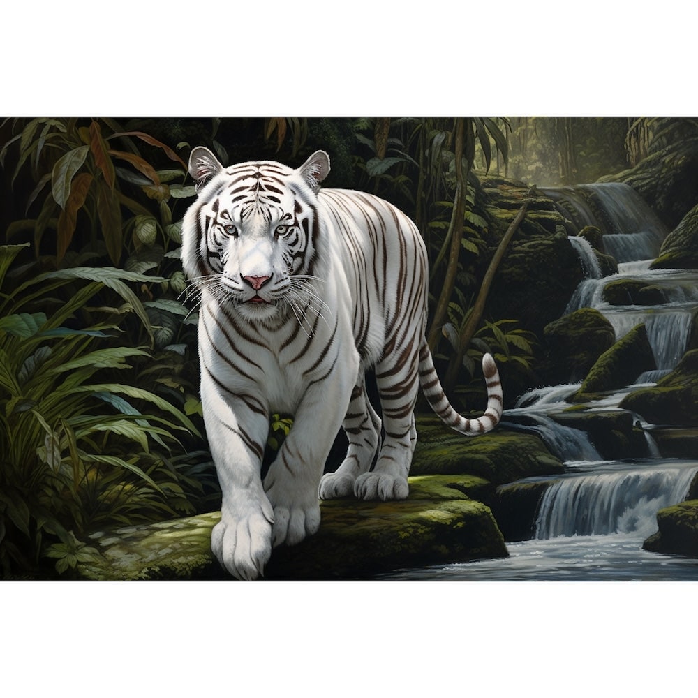 White Tiger Canvas