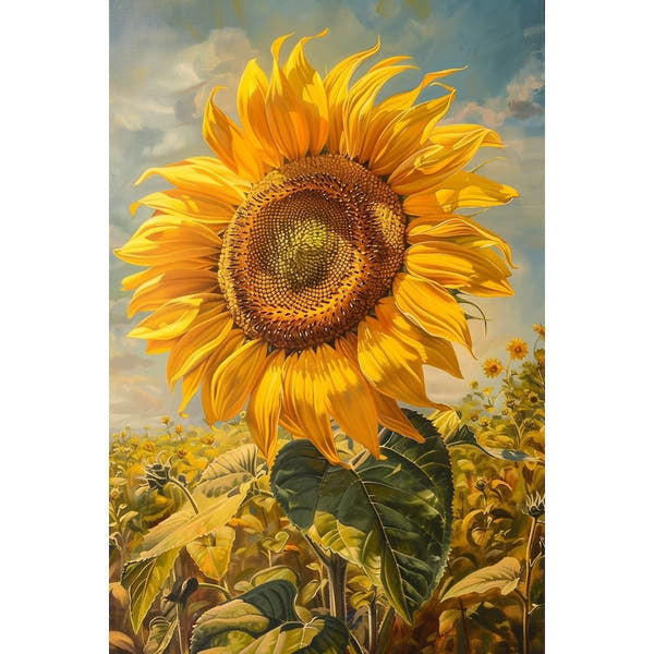 canvas of Sunflowers