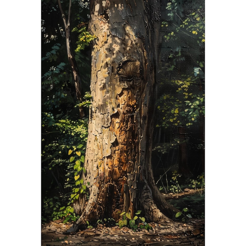 Canvas of a Tree Trunk