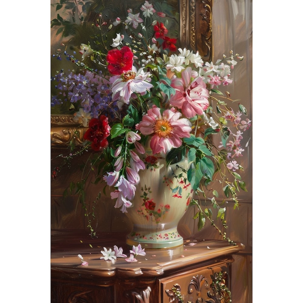 Flowers in a Vase Canvas